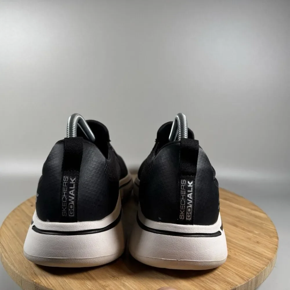 S Skechers GOwalk Arch‎ Fit Togpath Black Slip-On Shoes Mens 8 4E Comfort